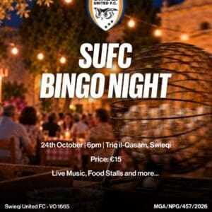 SUFC Bingo Night
